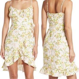 NWT BCBGeneration‎ Pink Floral Mini Dress Size 2 with Tiered Ruffle Details